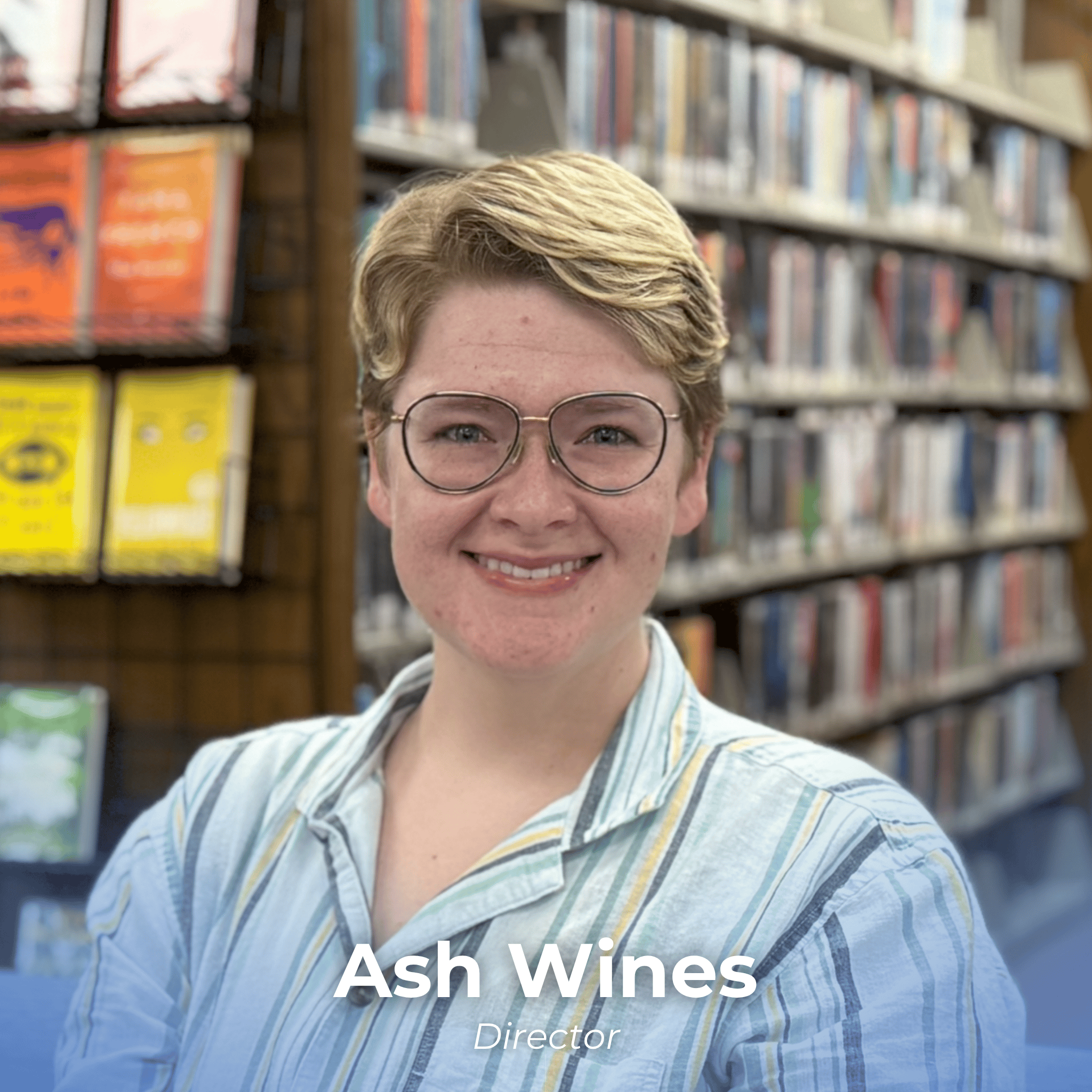 Headshot photograph of Ash Wines